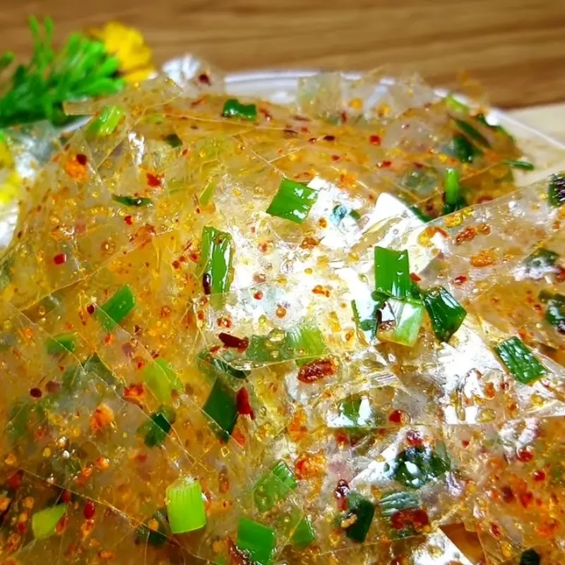 Hình ảnh bánh sợi dẻo trộn muối chay