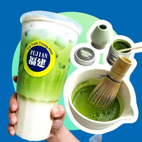 Hình ảnh Siêu ngon- Cold whisk matcha latte sữa tươi- Ly 700ml