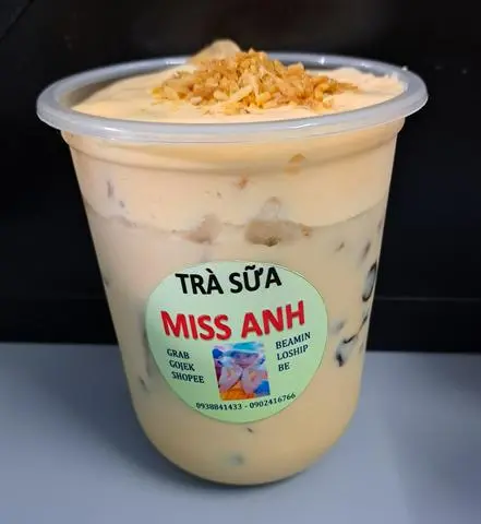 Hình ảnh Trà sữa trân châu kem dừa nướng 