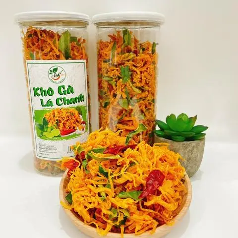 Hình ảnh Khô gà lá chanh/ 1 hộp 300gr