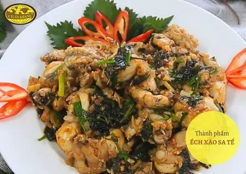 Hình ảnh Ếch xào lá lốt