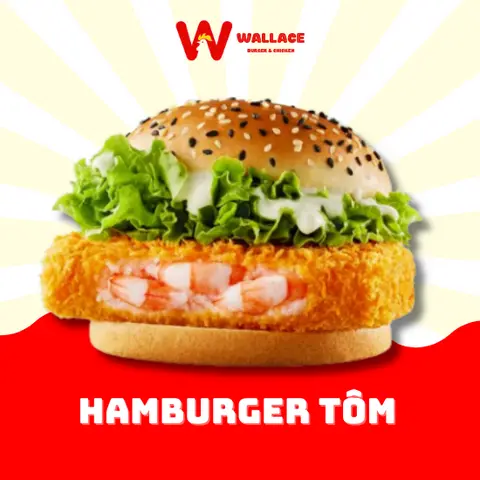 Hình ảnh Hamburger tôm