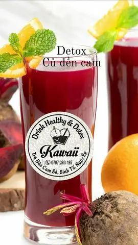 Hình ảnh Detox củ dền - Cam - Cà rốt
