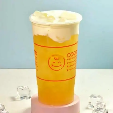 Hình ảnh Trà hoa Bạch Đào - kem cheese