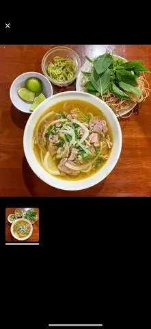 Hình ảnh bún bò tái chả