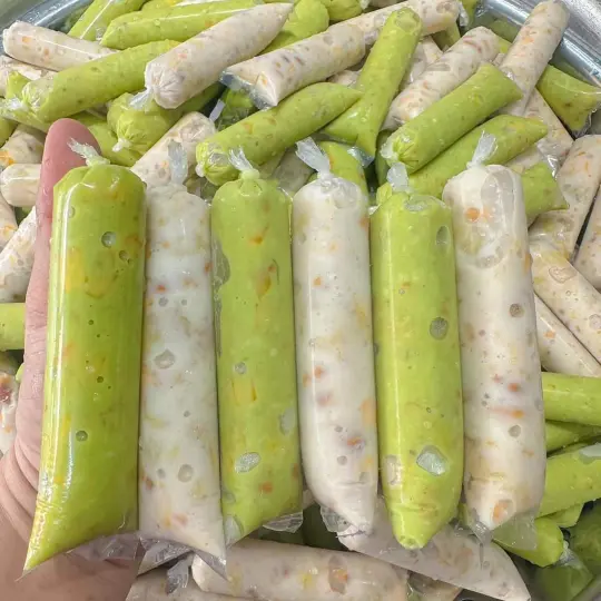 Hình ảnh Kem chuối sợi dừa Mix 2 loại 