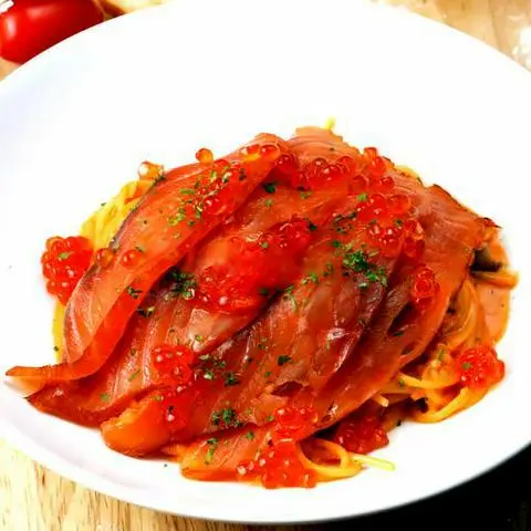 Hình ảnh Smoked salmon spaghetti