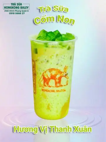Hình ảnh Trà Sữa Cốm Non (L) Tặng Thạch Cốm
