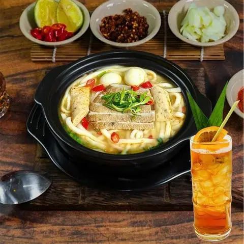 Hình ảnh ⭐️Combo Bánh Canh Chả Cá Nha Trang + Ly Trà Đào