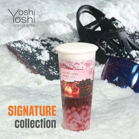 Hình ảnh Huyền Nho Hồng Lựu / Black Grapes Red Pomegranate Ice Blened