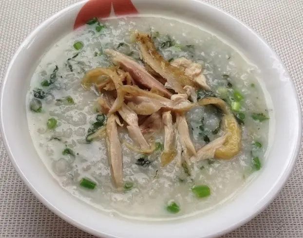 Hình ảnh cháo gà xé 