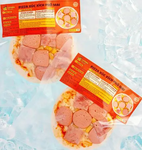 Hình ảnh Bánh Pizza Xúc Xích, Phô Mai, Size 10cm Thơm Ngon