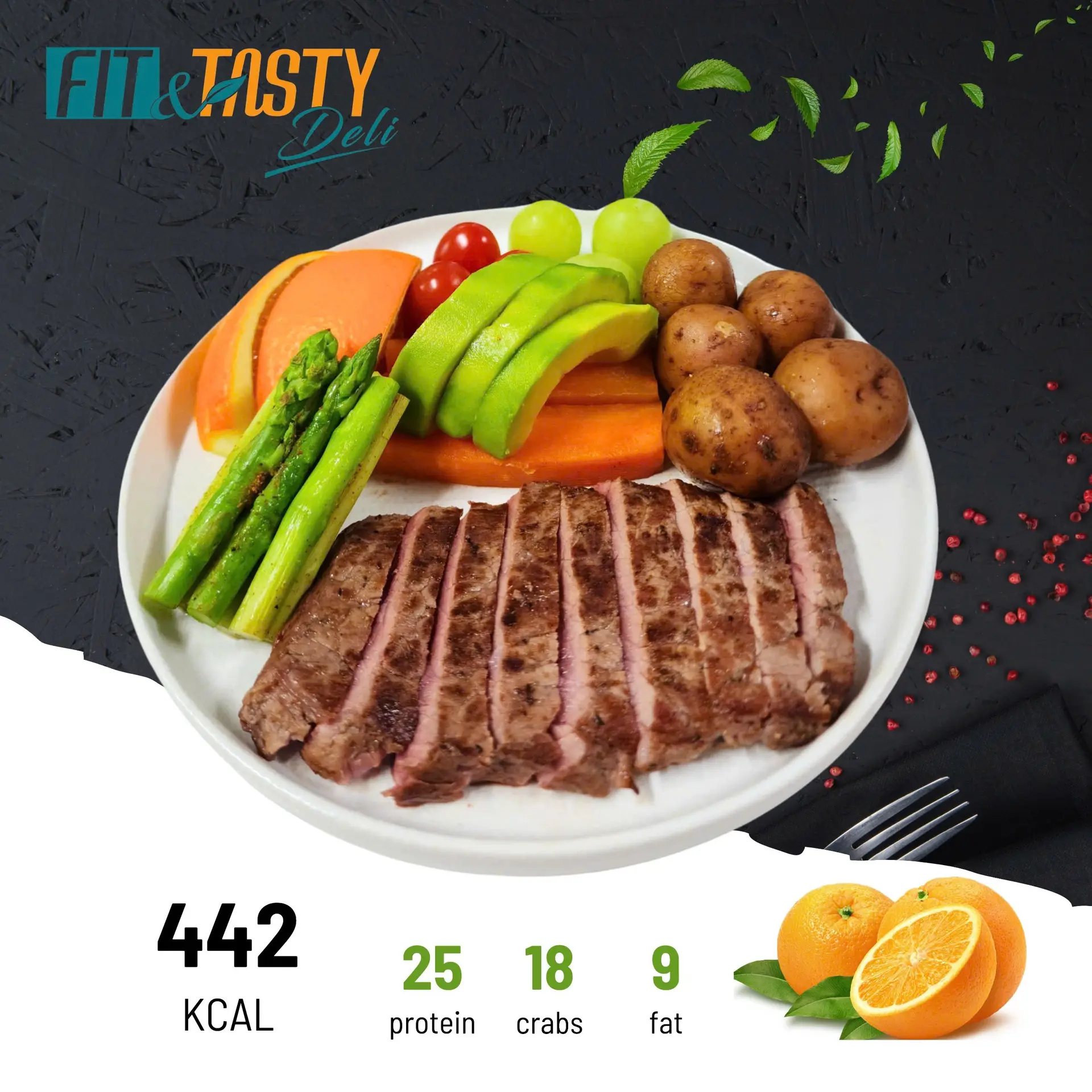 Hình ảnh Premium Lunch Box 8( Cam đổi thành dưa lưới)