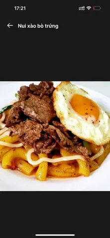 Hình ảnh Nui xào bò trứng