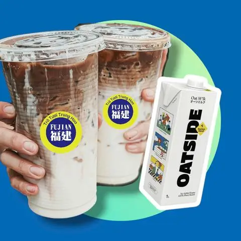 Hình ảnh Ngon & hot- Milo latte sữa yến mạch Oatside- Ly 700ml