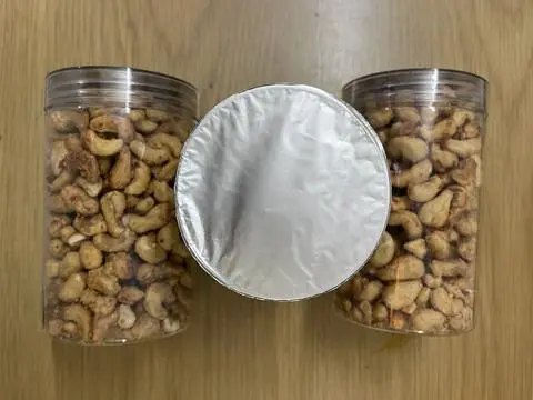 Hình ảnh 9h-22h15, Hộp 500g Hạt điều chọn lọc nhân trắng, rim tỏi ớt