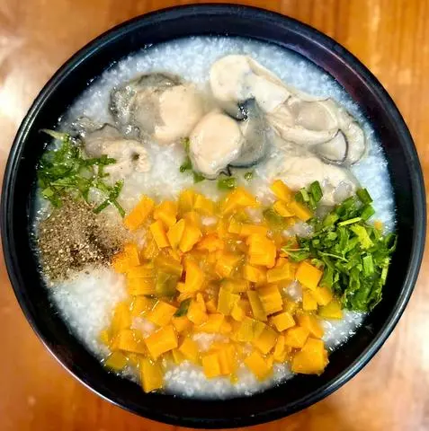 Hình ảnh Cháo hàu sữa, bí đỏ
