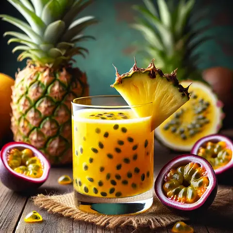 Hình ảnh Nước ép mix thơm - chanh dây