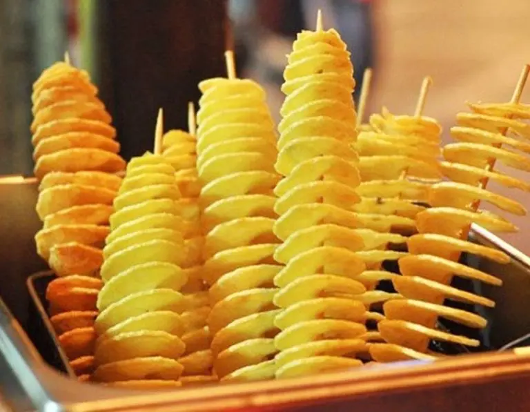 Hình ảnh khoai tây lốc xoáy chiên giòn 