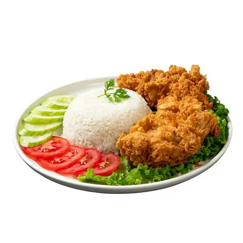 Hình ảnh Cơm gà không xương chiên giòn