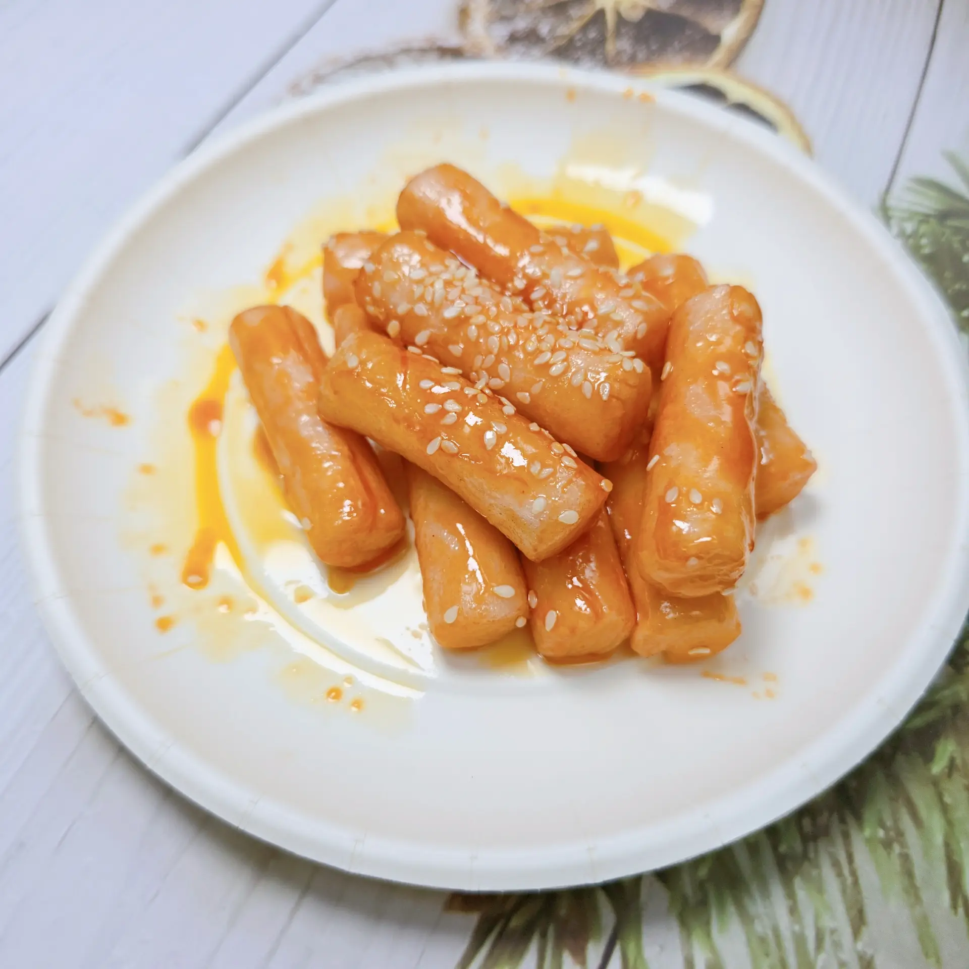 Hình ảnh Tokbokki sốt mật ong