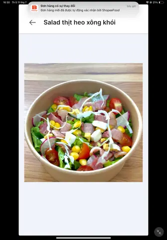 Hình ảnh Salad thịt heo xông khói