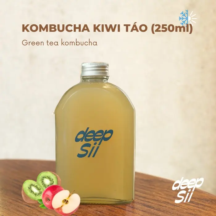 Hình ảnh Kombucha Kiwi Táo(Chai 250ml)