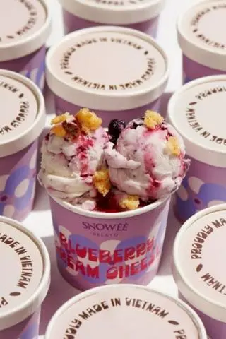 Hình ảnh Kem Phô Mai Việt Quất / Gelato Blueberry Cream Cheese