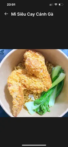 Hình ảnh Mì Tương Đen Cánh Gà Rán