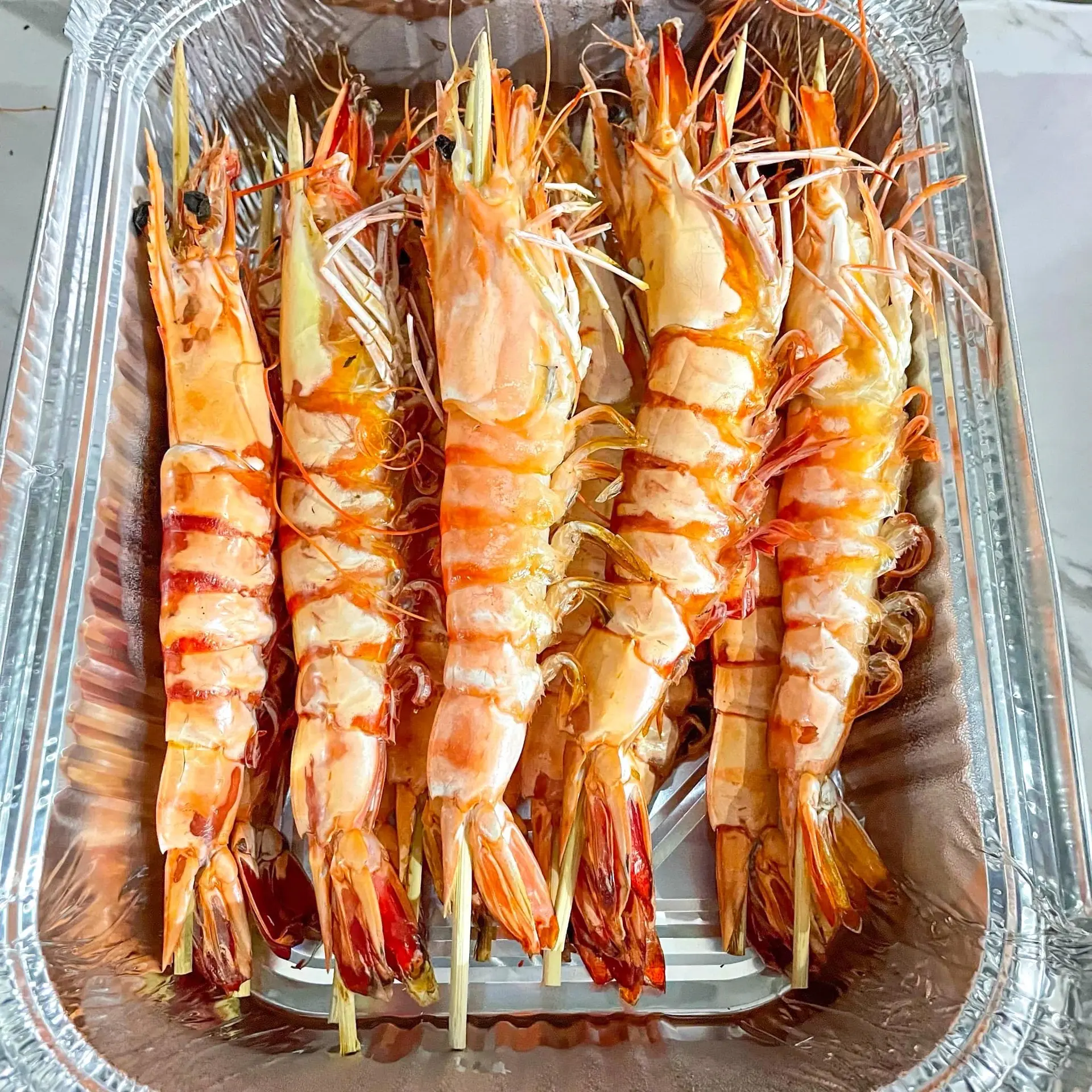 Hình ảnh Tôm sú nướng mọi 