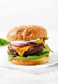 Hình ảnh Burger Australia beef - no fat in beef - no sugar
