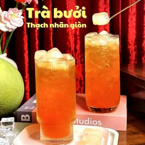 Hình ảnh Trà bưởi thạch nhãn giòn
