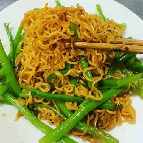 Hình ảnh Mì Xào Rau Muống- 1 Vắt (Không topping)