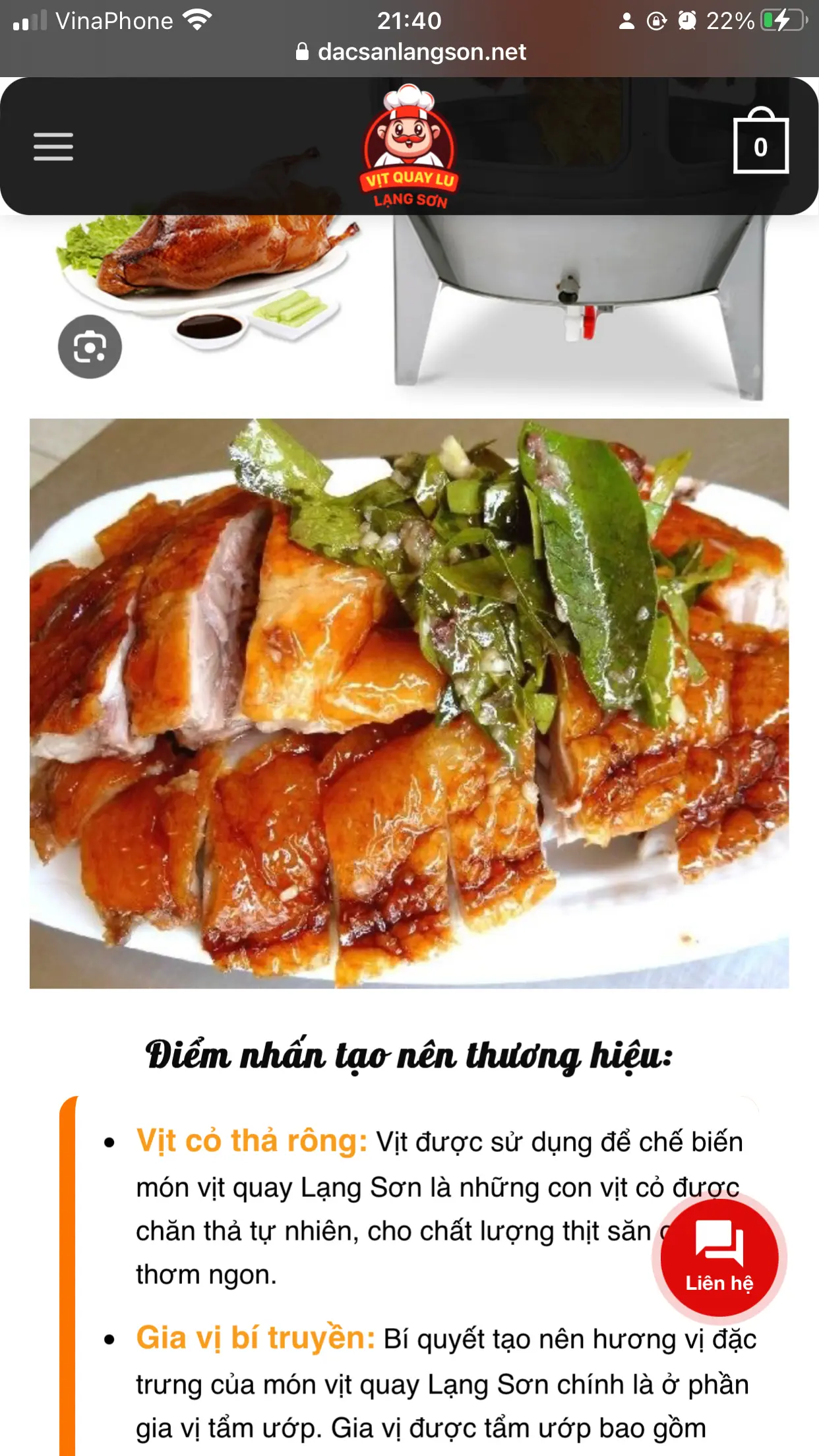 Hình ảnh vịt quay lá móc mật1/2 khuyến mãi bánh bao 