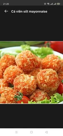 Hình ảnh cá viên sốt mayonnaise 