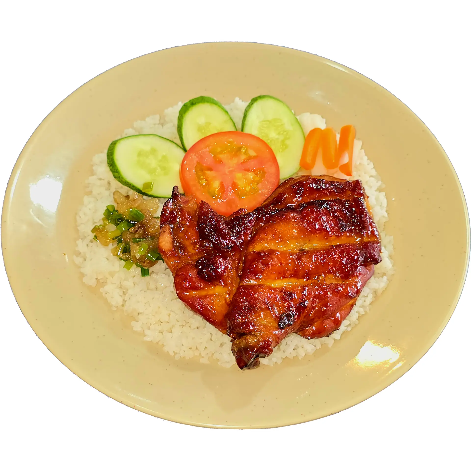 Hình ảnh Cơm đùi gà nướng