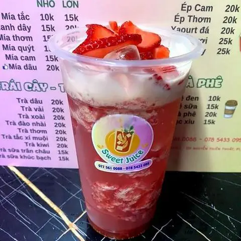 Hình ảnh Mía dâu tây (ly khổng lồ)