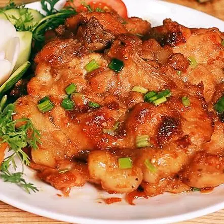 Hình ảnh cơm chiên sườn rim mắm kẹo