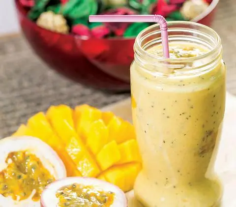 Hình ảnh Sinh tố xoài chanh dây