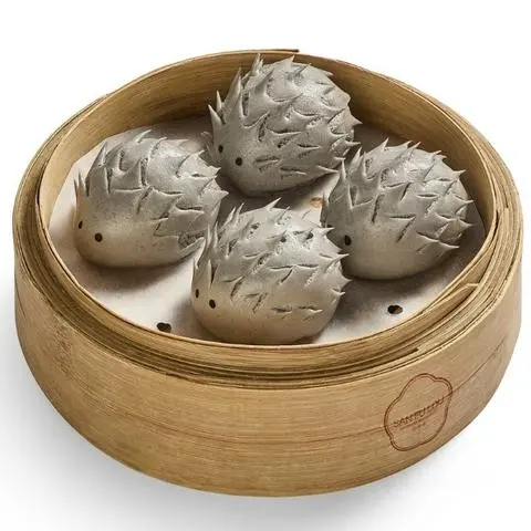 Hình ảnh Bánh Bao Nhím Nhân Dừa, Trứng Muối (4 cái)