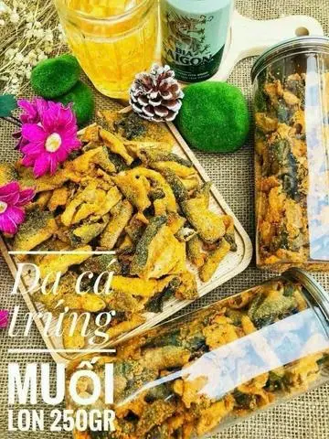 Hình ảnh Da Cá Trứng Muối 250g