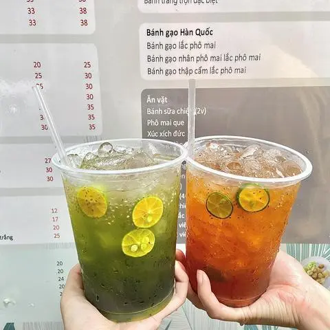 Hình ảnh Trà tắc thái đỏ hạt chia