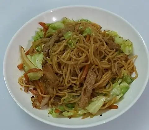 Hình ảnh Mì soba xào thịt heo