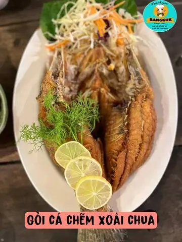 Hình ảnh Gỏi cá chẽm xoài chua