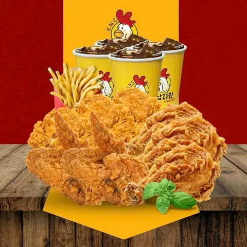 Hình ảnh Combo 8 miếng gà - 1 khoai M - 4 nước