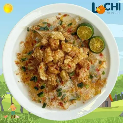 Hình ảnh Bánh Tráng Tự Trộn Tóp Mỡ Hành Phi