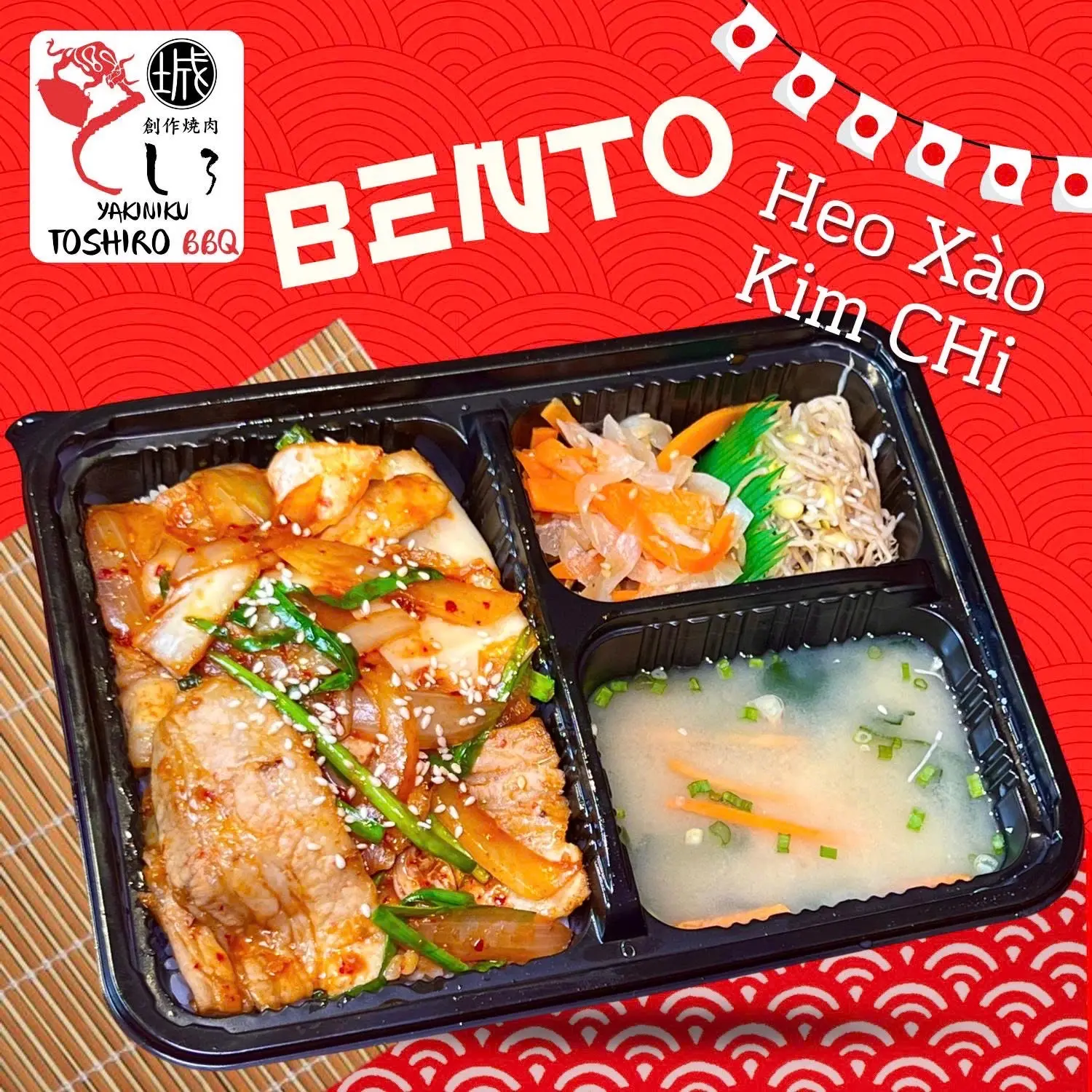 Hình ảnh Set cơm heo xào kim chi