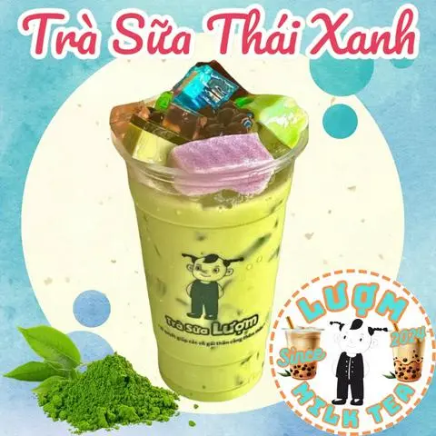 Hình ảnh Trà sữa thái xanh