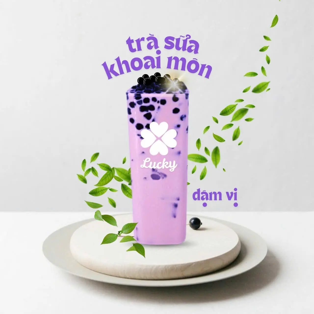 Hình ảnh Trà sữa khoai môn