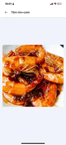 Hình ảnh Tôm rim+cơm